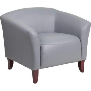 Flash Furniture HERCULES Imperial Series Brown LeatherSoft Chair(Grey)