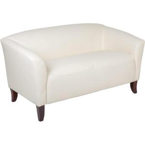 Flash Furniture HERCULES Imperial Series Ivory LeatherSoft Loveseat