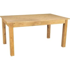 Flash Furniture Hercules Series 60″ x 38″ Rectangular Rustic Solid Pine Restaurant Table, Antique Farmhouse Dining Table for Kitchens and Restaurants(Light Natural)