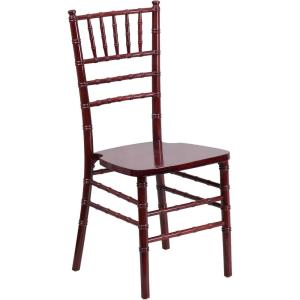 Flash Furniture Hercules Series Chiavari Chair for Formal Events and Banquets, Commercial/Residential All-Occasion Event Chair, White(Mahogany)