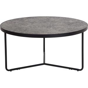 Flash Furniture Providence Collection 31.5″ Round Indoor Living Room Coffee Table in Faux Concrete Finish(Concrete)