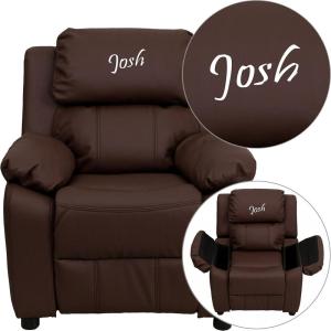 Flash Furniture TXT Brown Kids Recliner
