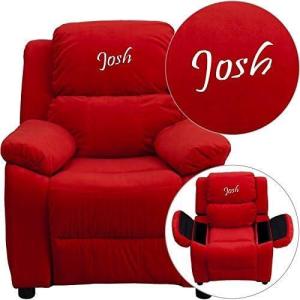 Flash Furniture TXT Purple MIC Kids Recliner(Red)