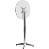 Flash Furniture Mellie 23.25″ Round Aluminum Indoor-Outdoor Bar Height Table with Flip-Up Table – Set of 4