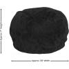 Flash Furniture Dillon Small Teal Furry Bean Bag Chair for Kids and Teens(Black Furry)