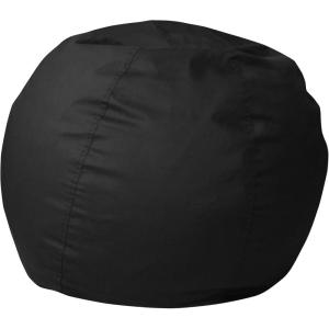 Flash Furniture Dillon Small Teal Furry Bean Bag Chair for Kids and Teens(Black)