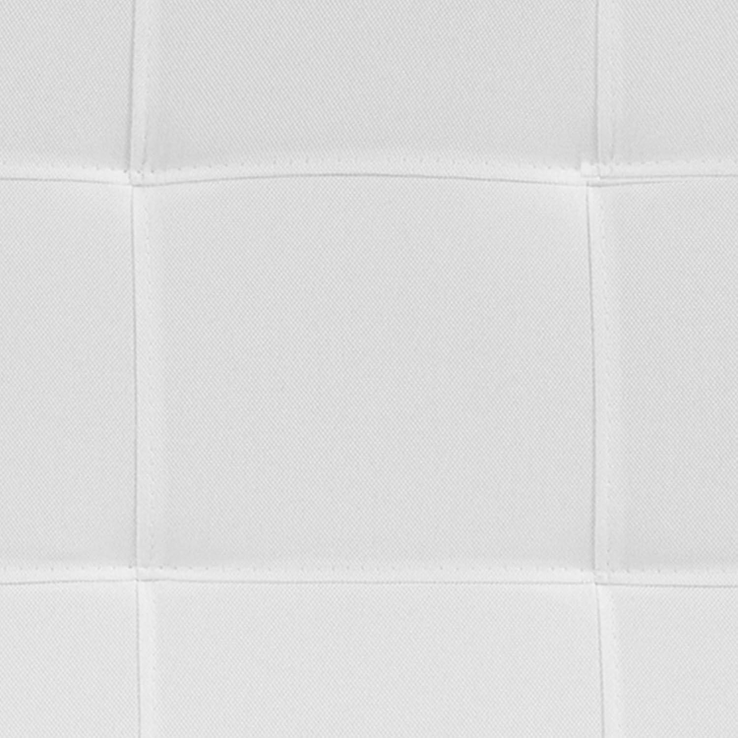 imageFlash Furniture Bedford Box Stitch Tufted Upholstered Twin Size Headboard in Black FabricWhite