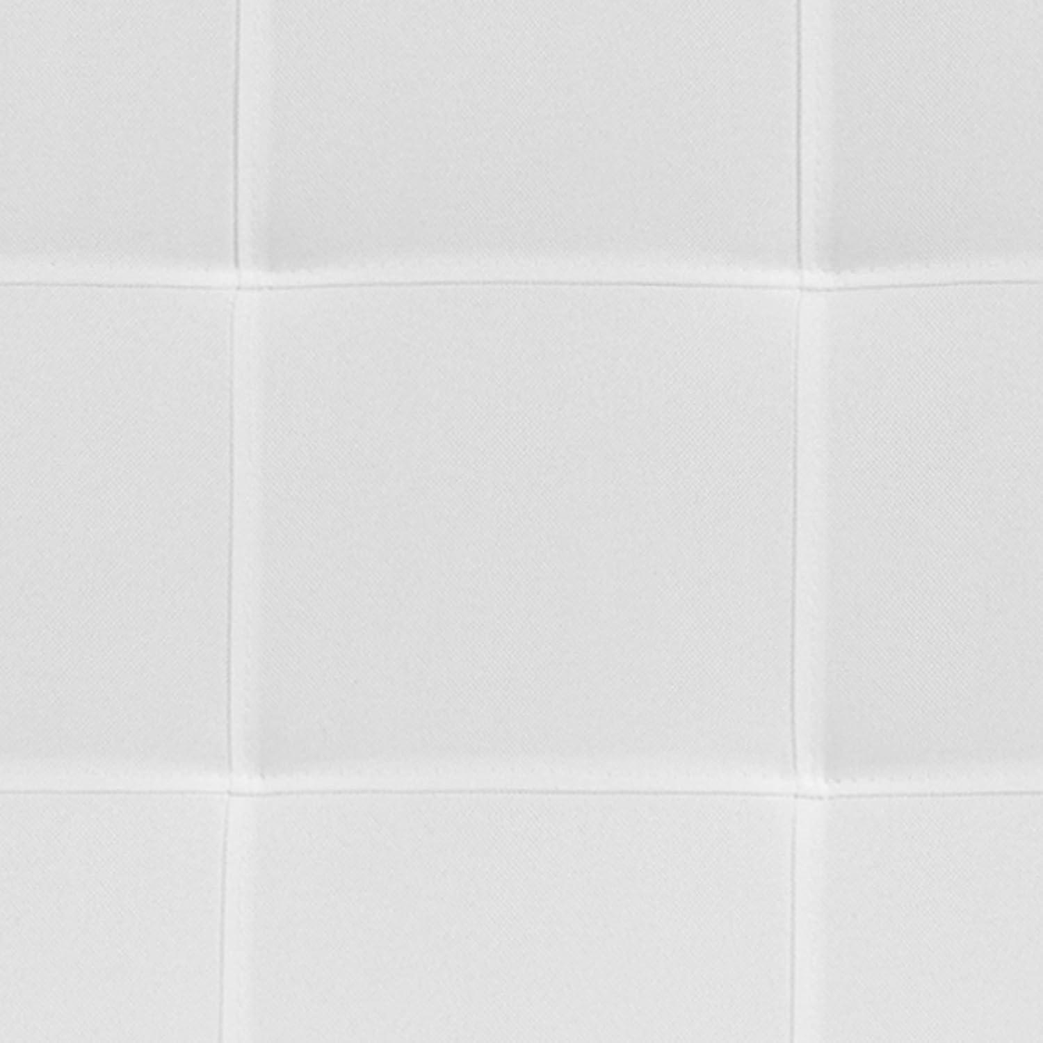 imageFlash Furniture Bedford Box Stitch Tufted Upholstered Twin Size Headboard in Black FabricWhite