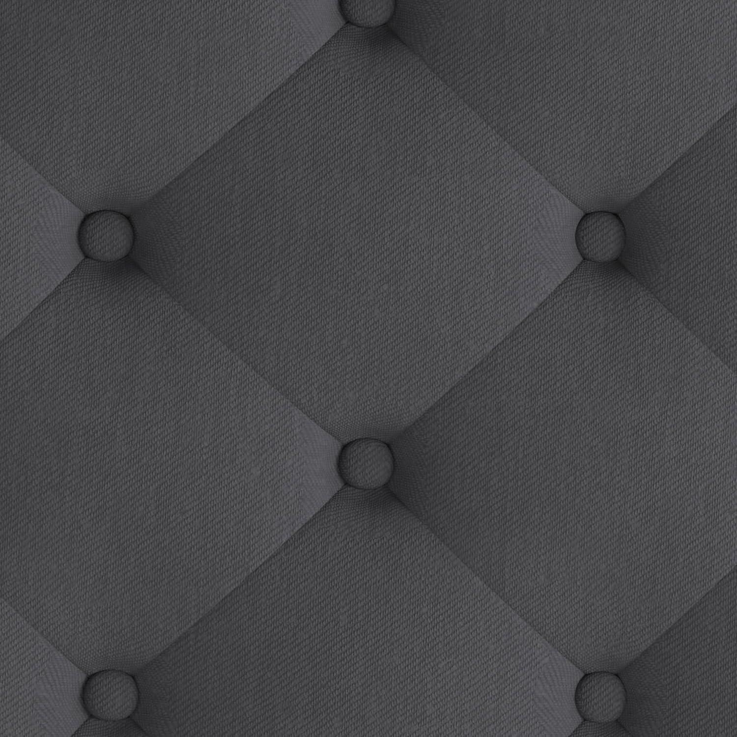 imageFlash Furniture Brighton Twin Size Tufted Upholstered Platform Bed in Light Gray FabricDark Gray