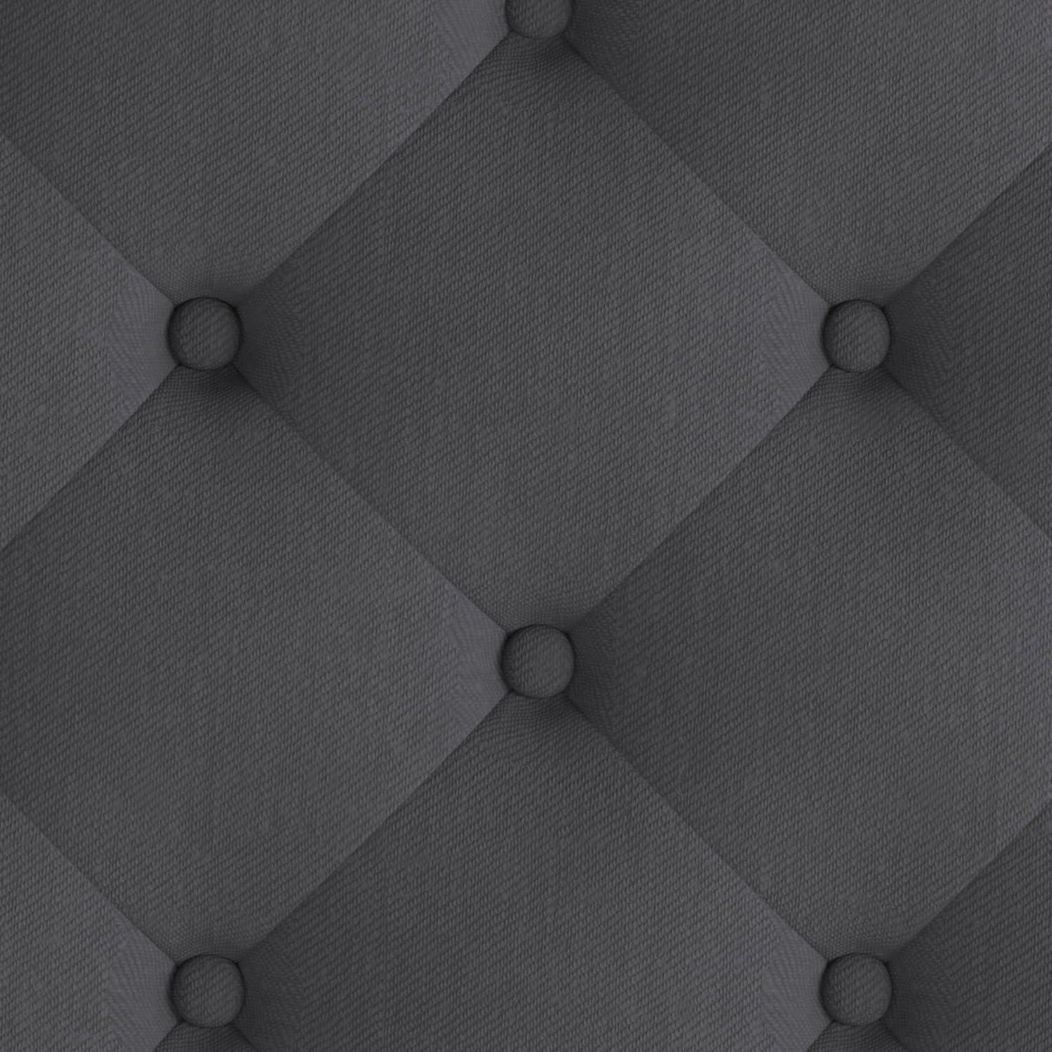 imageFlash Furniture Brighton Twin Size Tufted Upholstered Platform Bed in Light Gray FabricDark Gray