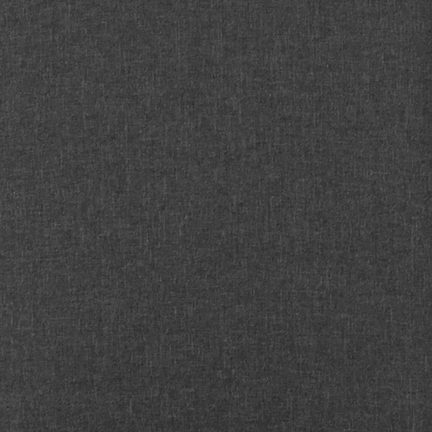 imageFlash Furniture Greenwich Series Black LeatherSoft Upholstered Panel Back MidCentury Parsons Dining ChairGray Fabric