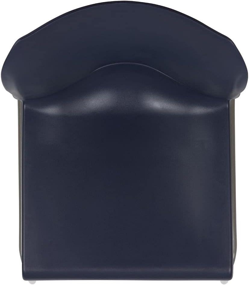 imageFlash Furniture HERCULES Series 880 lb Capacity Yellow Full Back Contoured Stack Chair with Gray Powder Coated Sled BaseNavy