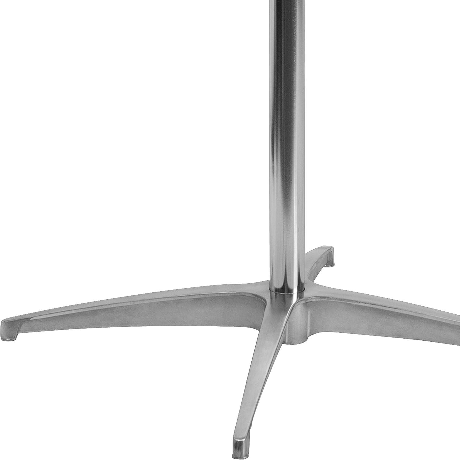 imageFlash Furniture Lars 36 Round Wood Cocktail Table with 30 and 42 Columns Wood Bar Height Table for Commercial or Residential Use NaturalNatural