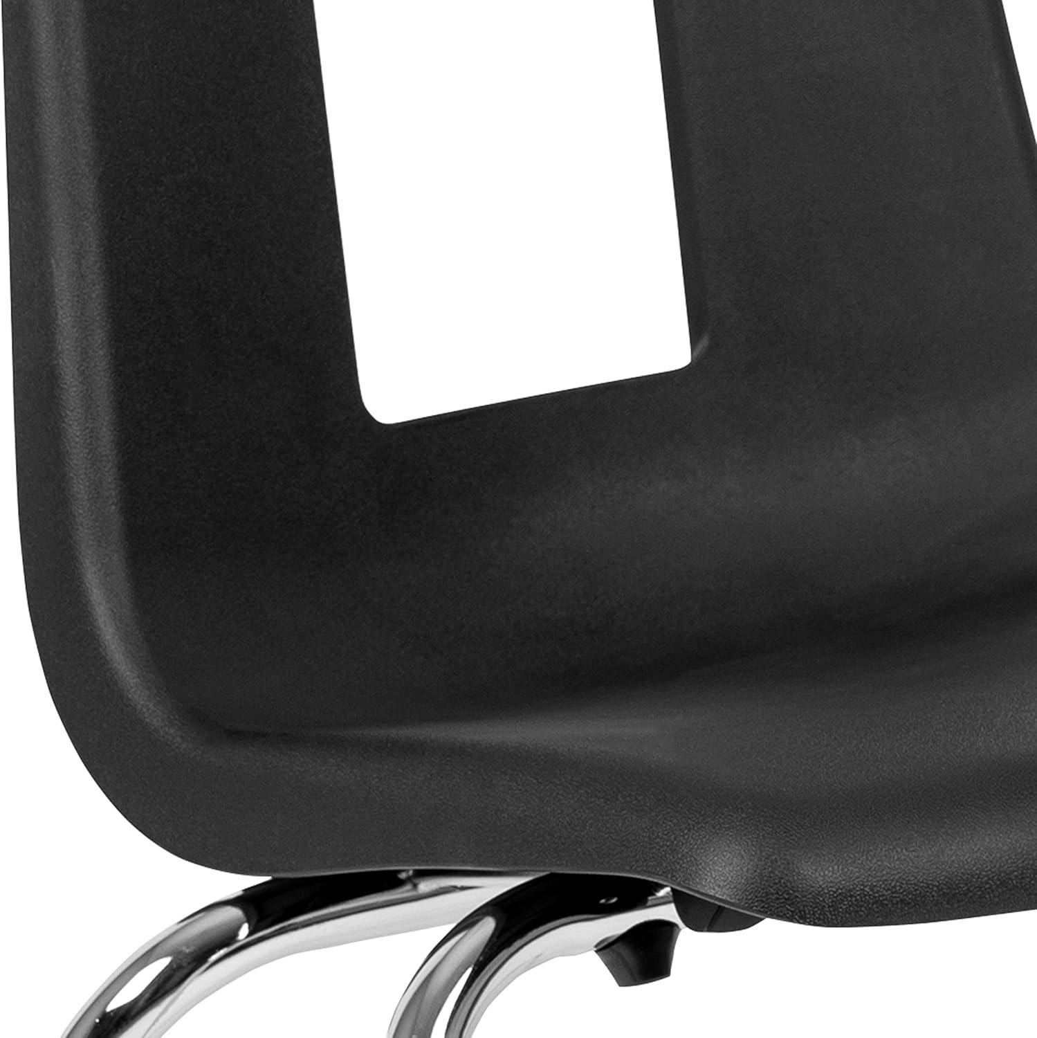 imageFlash Furniture Mickey Advantage Black Student Stack School Chair 12inchBlack