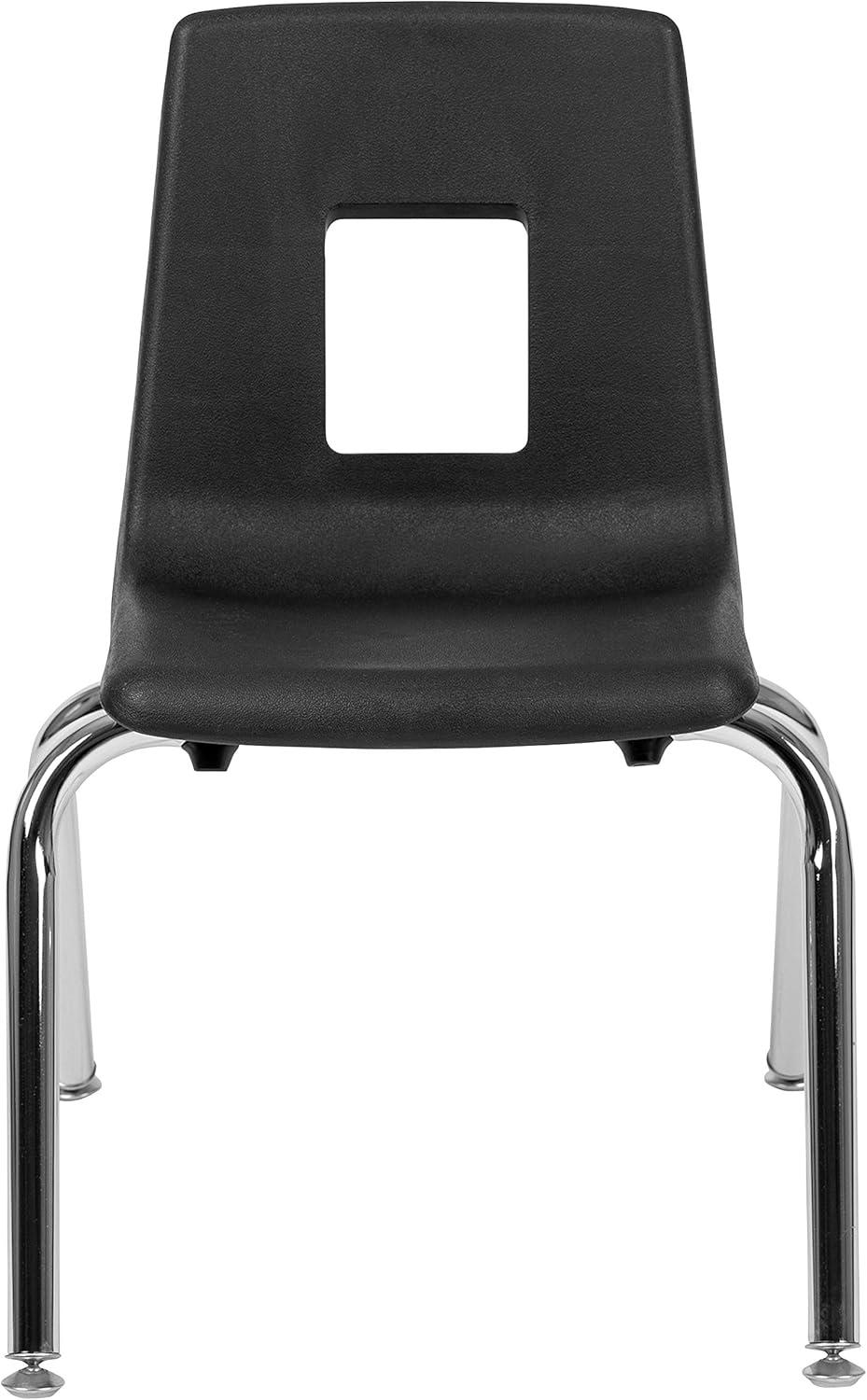 imageFlash Furniture Mickey Advantage Black Student Stack School Chair 12inchBlack