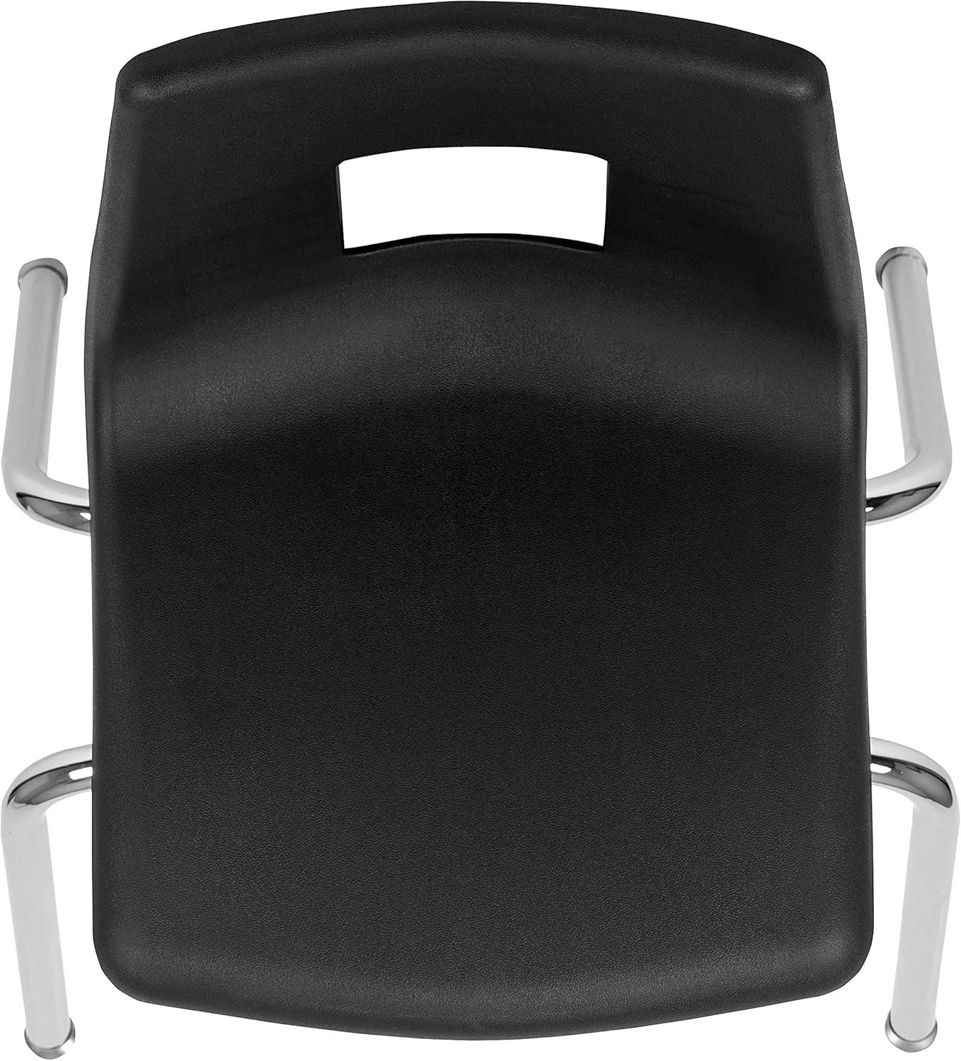 imageFlash Furniture Mickey Advantage Black Student Stack School Chair 12inchBlack