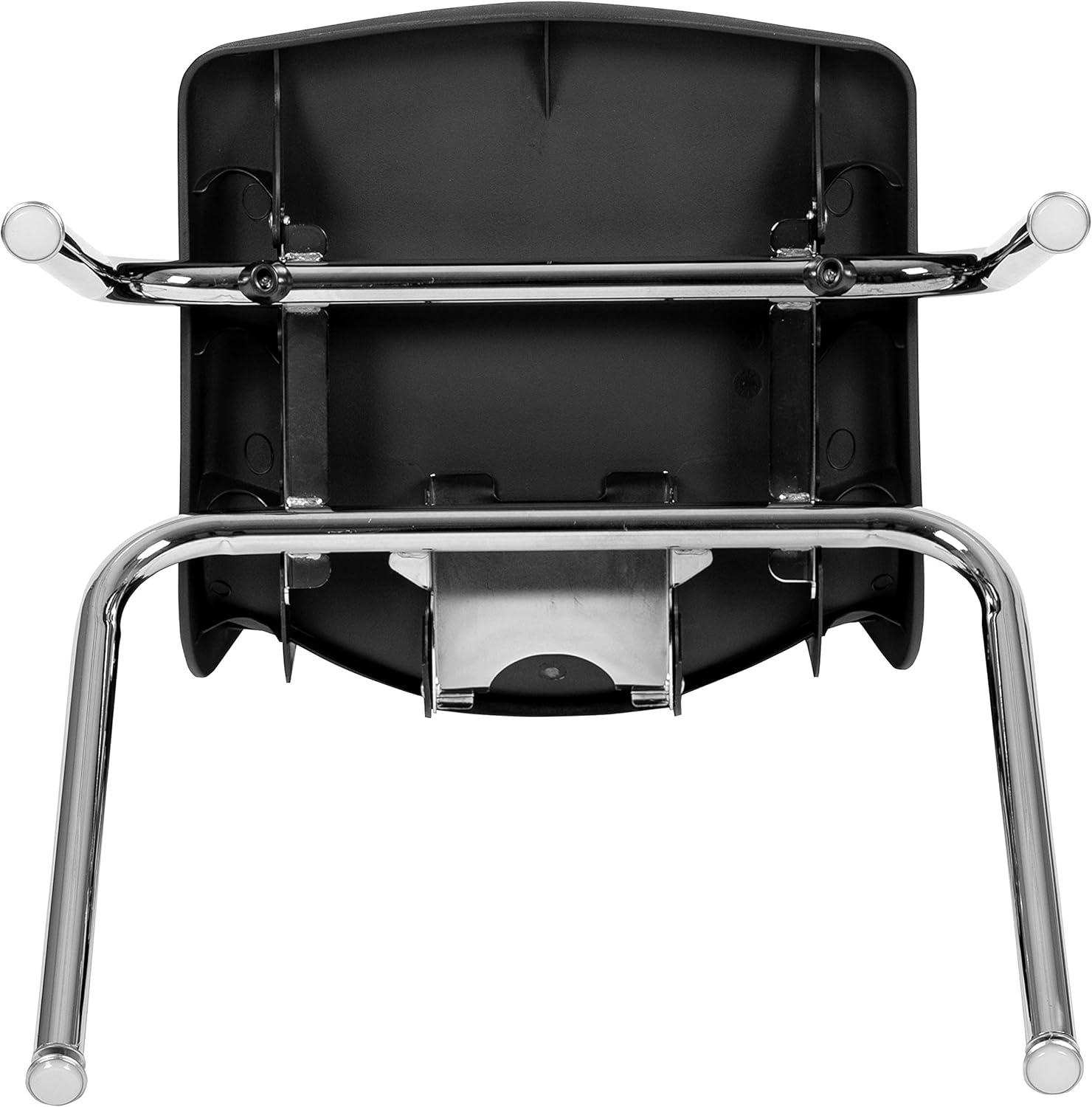 imageFlash Furniture Mickey Advantage Black Student Stack School Chair 12inchBlack