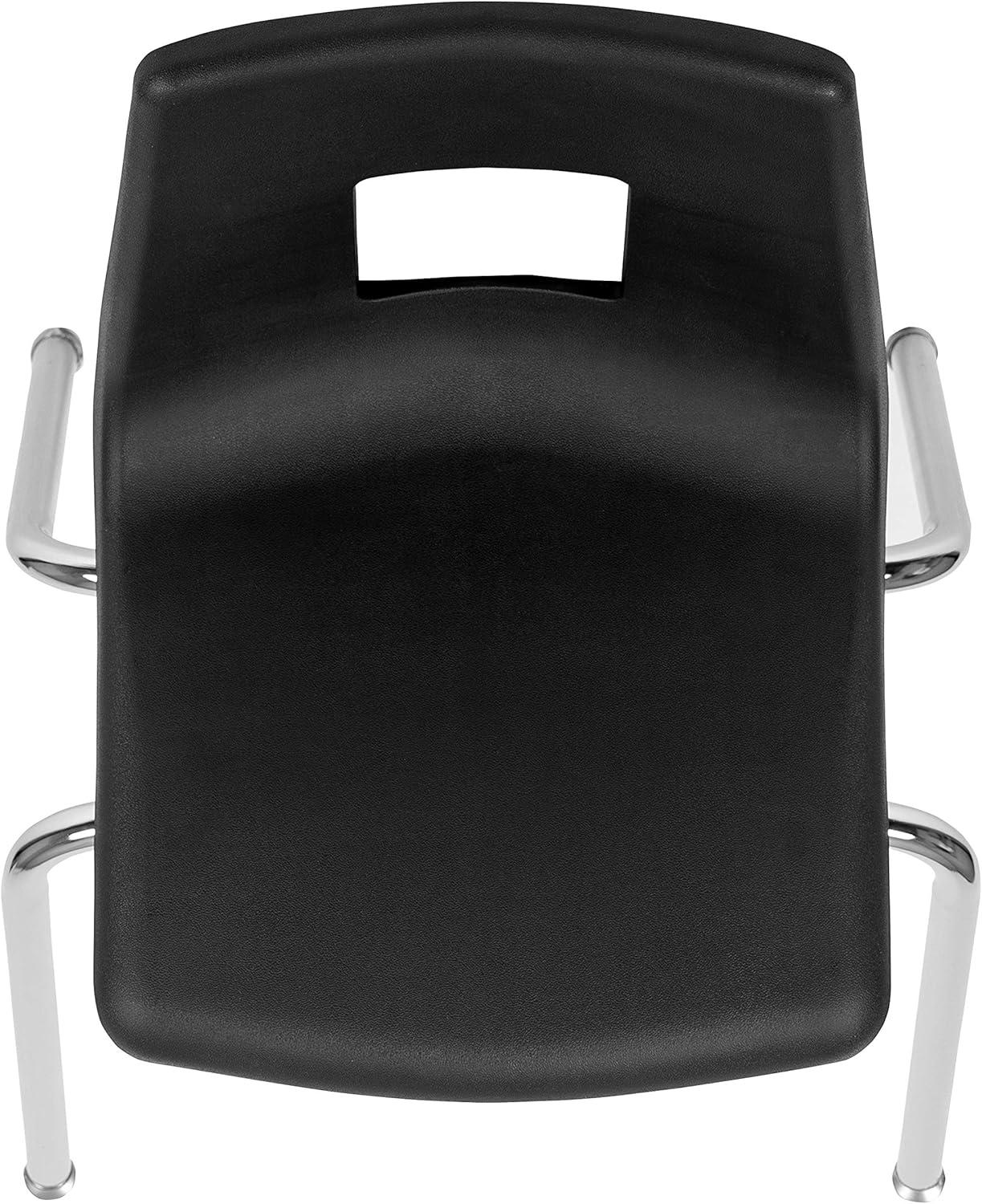 imageFlash Furniture Mickey Advantage Black Student Stack School Chair 12inchBlack