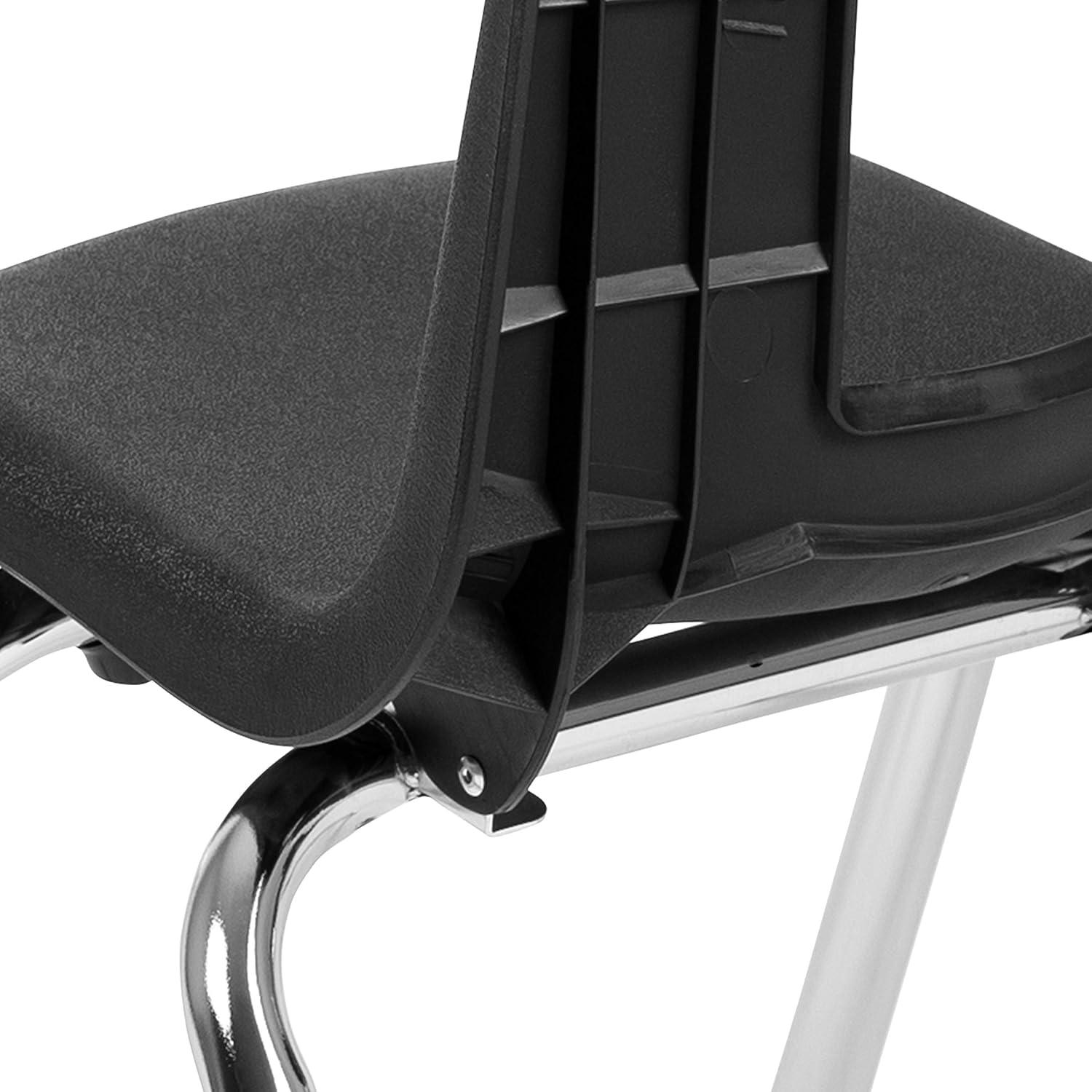 imageFlash Furniture Mickey Advantage Black Student Stack School Chair 12inchBlack