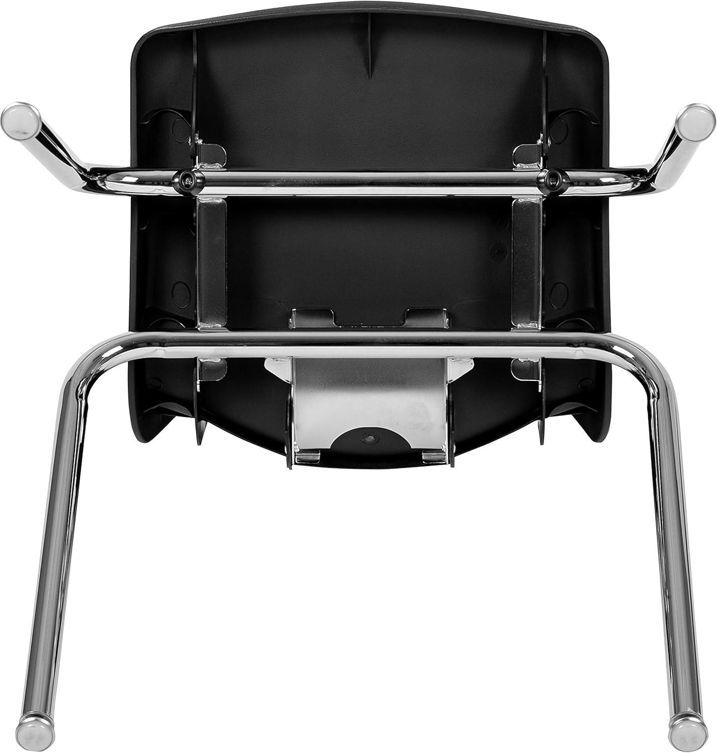 imageFlash Furniture Mickey Advantage Black Student Stack School Chair 12inchBlack