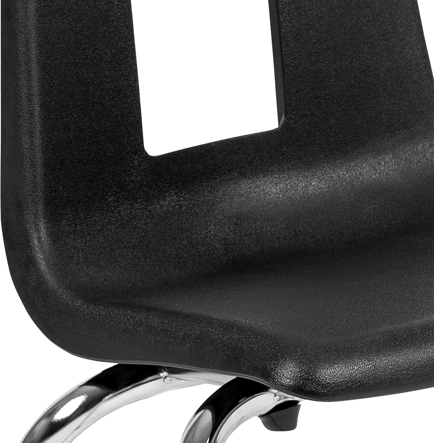 imageFlash Furniture Mickey Advantage Black Student Stack School Chair 12inchBlack
