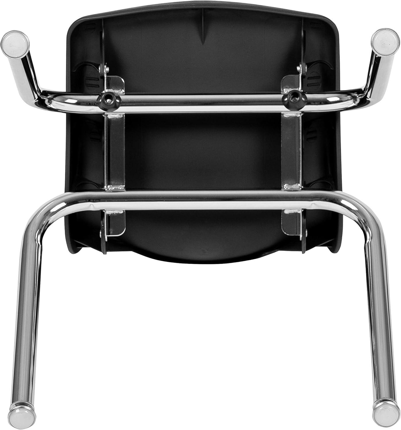 imageFlash Furniture Mickey Advantage Black Student Stack School Chair 12inchBlack