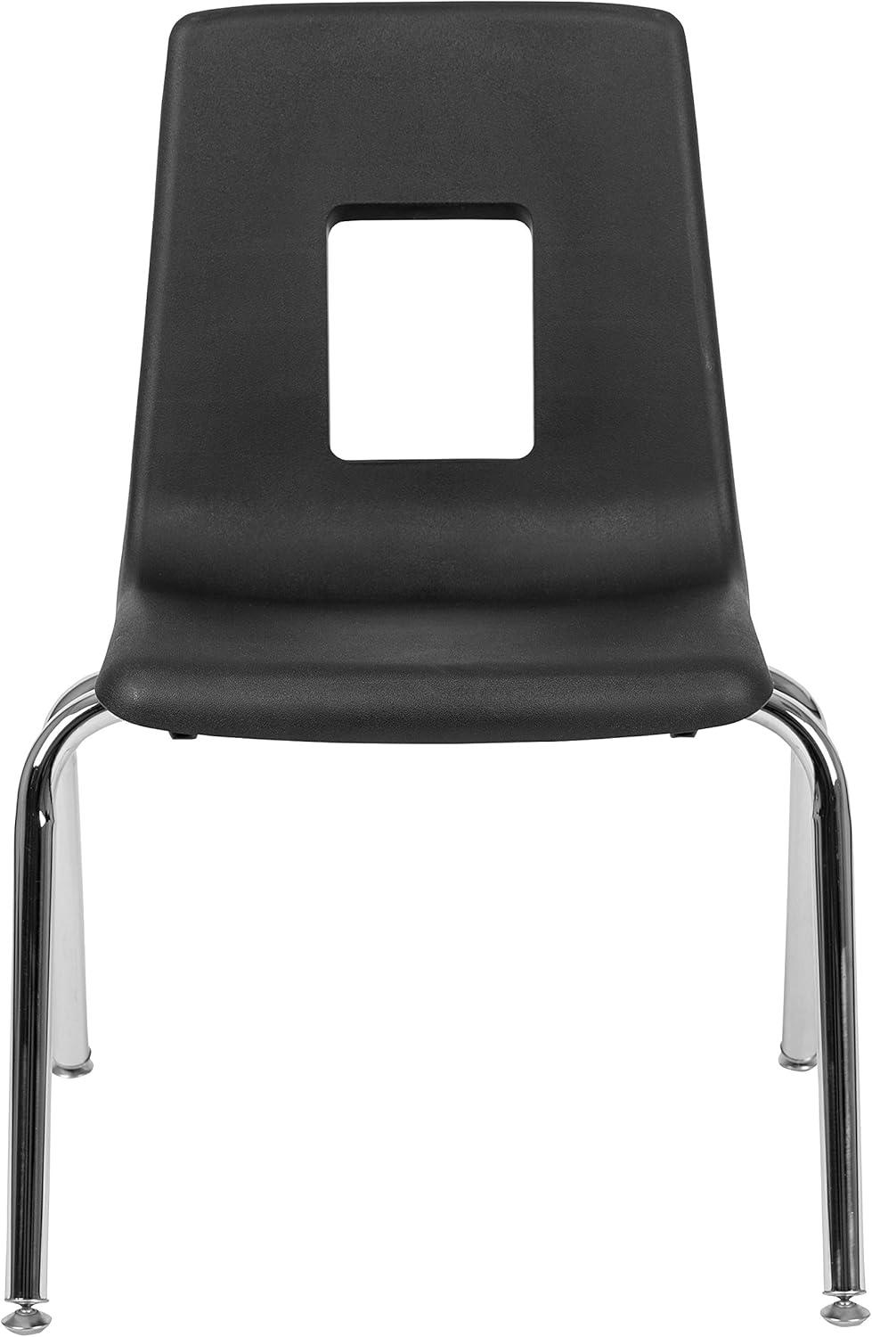 imageFlash Furniture Mickey Advantage Black Student Stack School Chair 12inchBlack