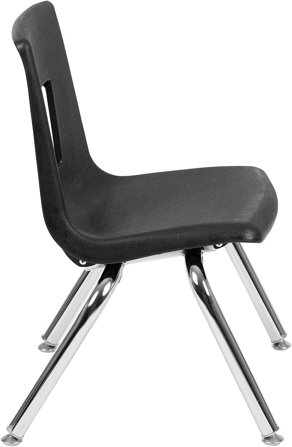 imageFlash Furniture Mickey Advantage Black Student Stack School Chair 12inchBlack