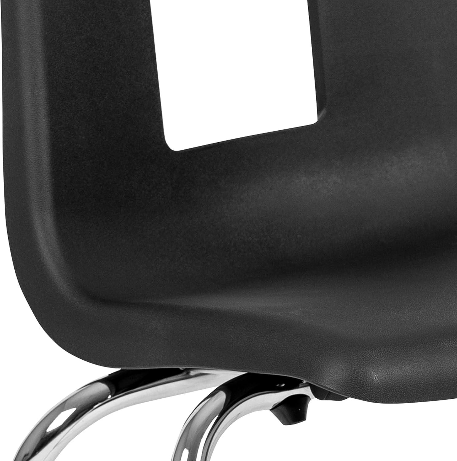imageFlash Furniture Mickey Advantage Black Student Stack School Chair 12inchBlack
