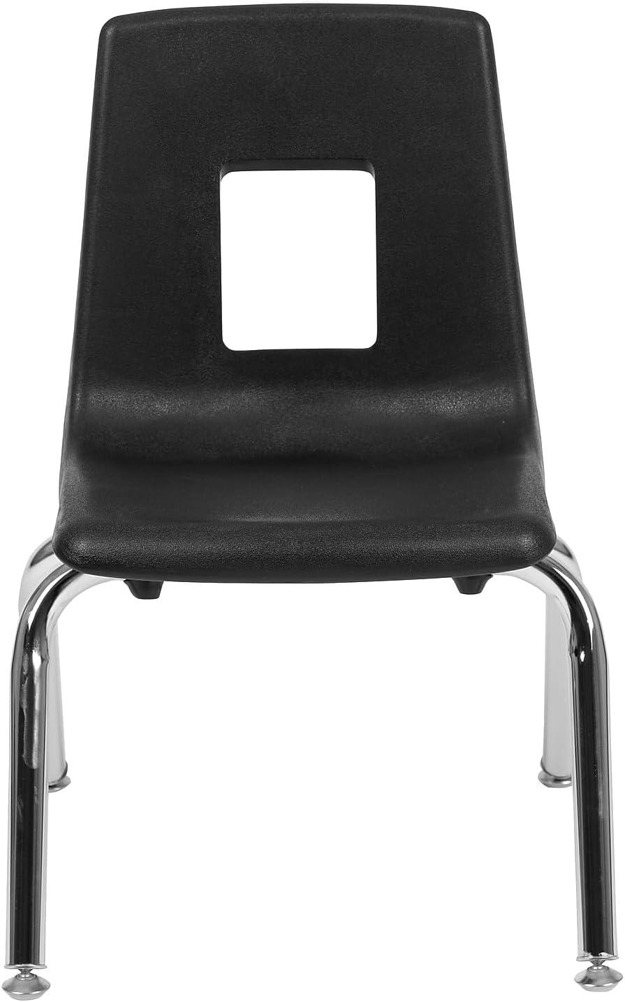 imageFlash Furniture Mickey Advantage Black Student Stack School Chair 12inchBlack