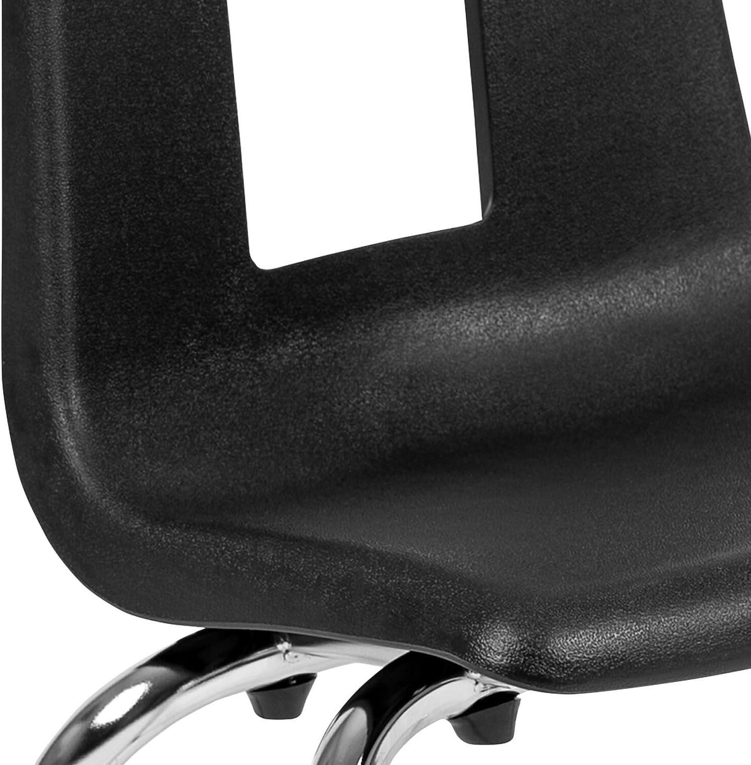imageFlash Furniture Mickey Advantage Black Student Stack School Chair 12inchBlack