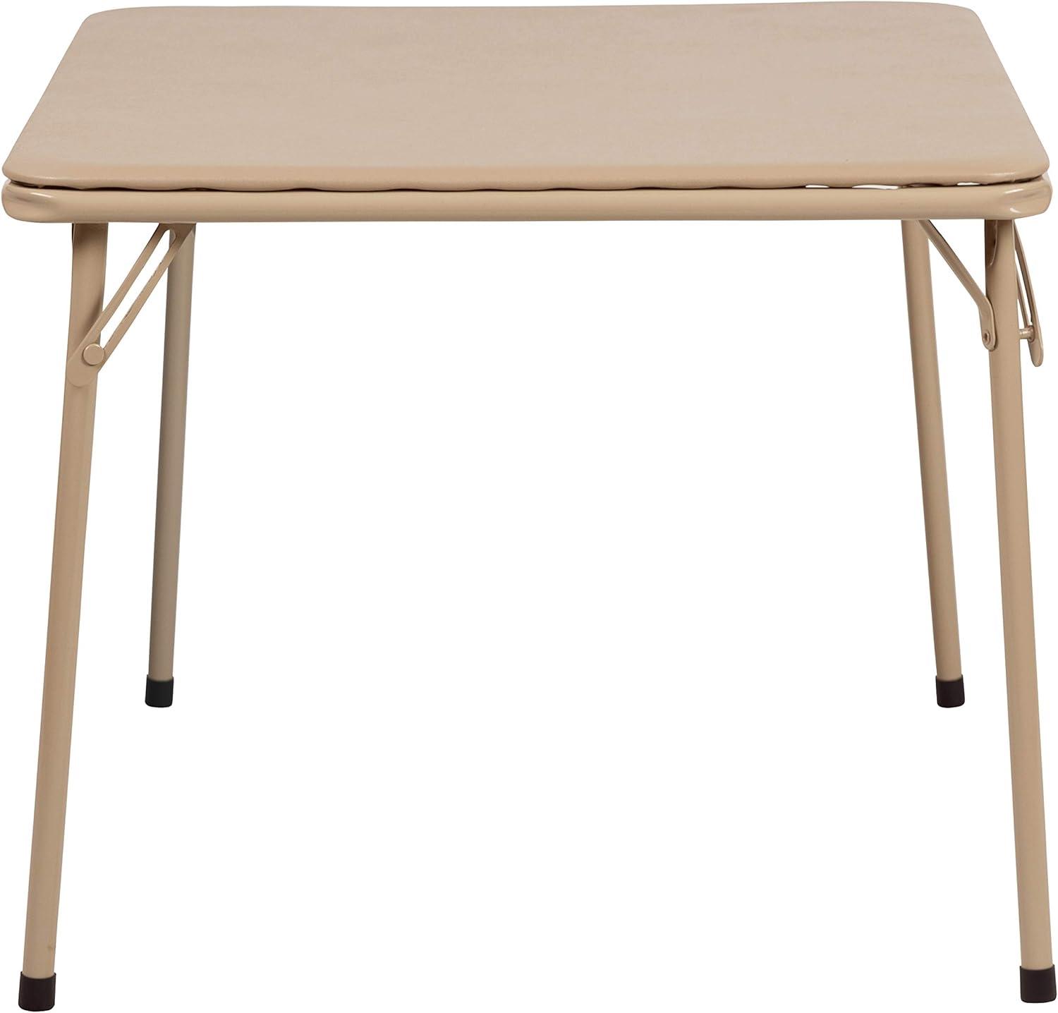 imageFlash Furniture Mindy Kids 3Piece Folding Square Table and Chairs Set for Daycare and Classrooms Childrens Activity TableChairs Set MulticolorTan