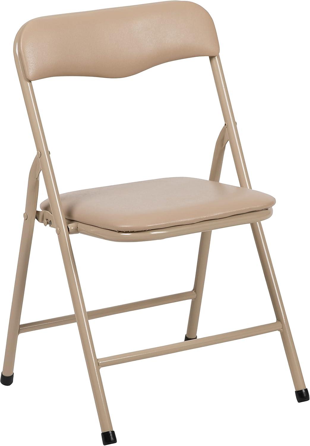 imageFlash Furniture Mindy Kids 3Piece Folding Square Table and Chairs Set for Daycare and Classrooms Childrens Activity TableChairs Set MulticolorTan