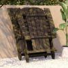 Flash Furniture Charlestown Commercial Folding Adirondack Chair – Mahogany – Poly Resin – Indoor/Outdoor – Weather Resistant(Mahogany)