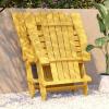 Flash Furniture Charlestown Commercial Folding Adirondack Chair – Mahogany – Poly Resin – Indoor/Outdoor – Weather Resistant(Yellow)