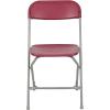 Flash Furniture Hercules Series Plastic Folding Chair – White – 4 Pack 650LB Weight Capacity Comfortable Event Chair-Lightweight Folding Chair(Red)