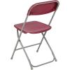 Flash Furniture Hercules Series Plastic Folding Chair – White – 4 Pack 650LB Weight Capacity Comfortable Event Chair-Lightweight Folding Chair(Red)