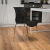 Flash Furniture Lowell Contemporary Design Citrus Green Plastic Stack Chair(Black)