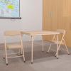Flash Furniture Mindy Kids 3-Piece Folding Square Table and Chairs Set for Daycare and Classrooms, Children’s Activity Table/Chairs Set, Multicolor(Tan)