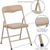 Flash Furniture Mindy Kids 3-Piece Folding Square Table and Chairs Set for Daycare and Classrooms, Children’s Activity Table/Chairs Set, Multicolor(Tan)