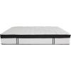 Flash Furniture Riverdale Queen Size Tufted Upholstered Platform Bed in Beige Fabric with Memory Foam Mattress