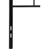 Flash Furniture Woodstock Decorative Black Metal Queen Size Open Slat Headboard with Round Posts(Black)