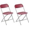 Flash Furniture Hercules Series Plastic Folding Chair – White – 4 Pack 650LB Weight Capacity Comfortable Event Chair-Lightweight Folding Chair(Red)