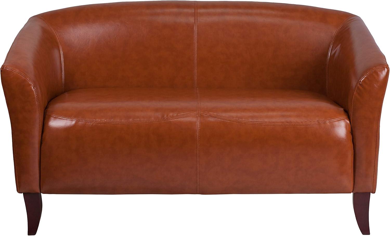 imageFlash Furniture HERCULES Imperial Series Cognac LeatherSoft Loveseat