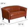 Flash Furniture HERCULES Imperial Series Cognac LeatherSoft Loveseat