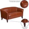 Flash Furniture HERCULES Imperial Series Cognac LeatherSoft Loveseat