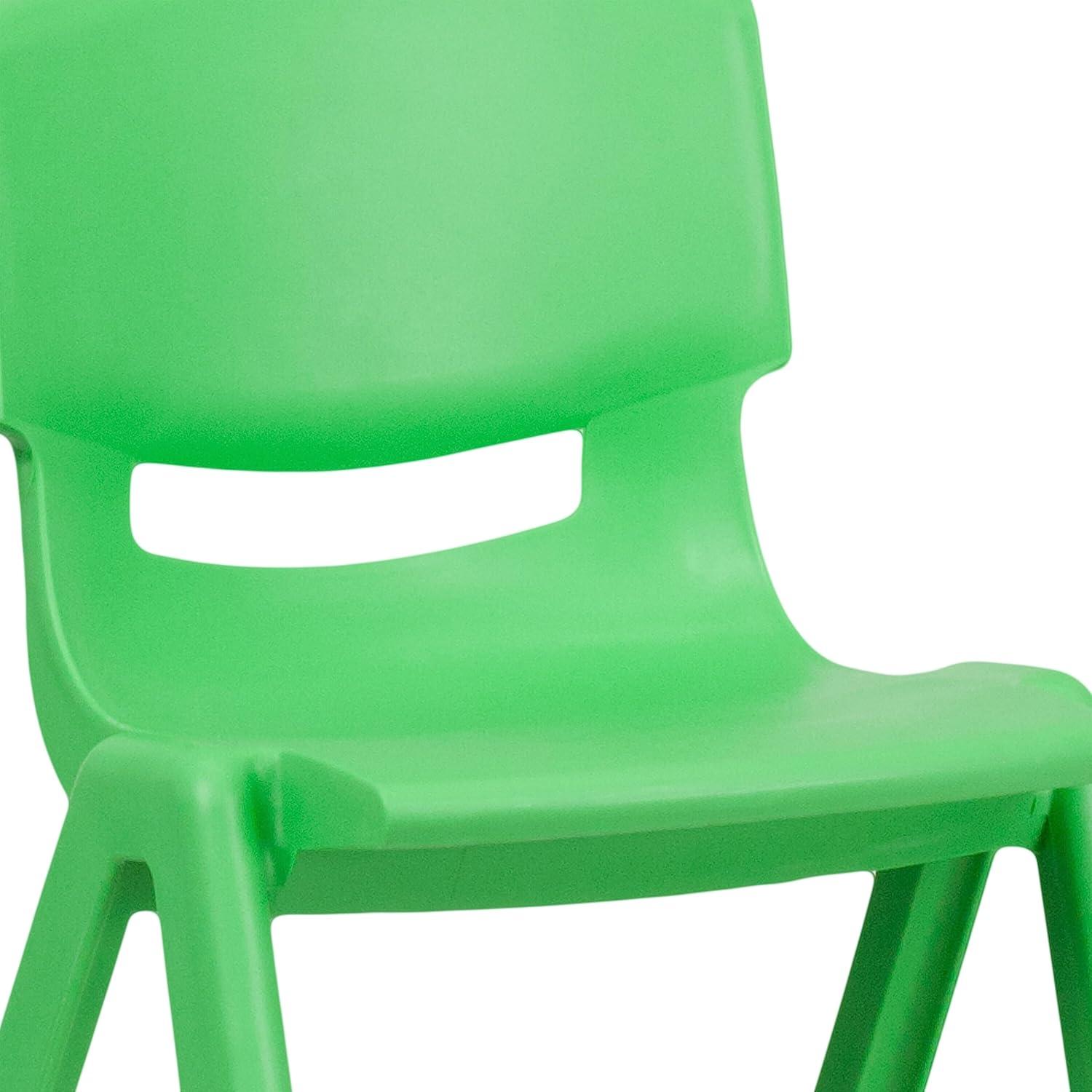 image:imageFlash Furniture Whitney 2 Pack Green Plastic Stackable School Chair with 1325quot Seat Height