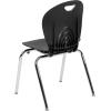 Flash Furniture Advantage Titan Black Student Stack School Chair – 18-inch(Black)