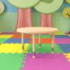 Flash Furniture Wren 33″ Round Natural Plastic Height AdjusTable with Rounded Safety Corners Activity Table with Rounded Safety Corners(Natural)