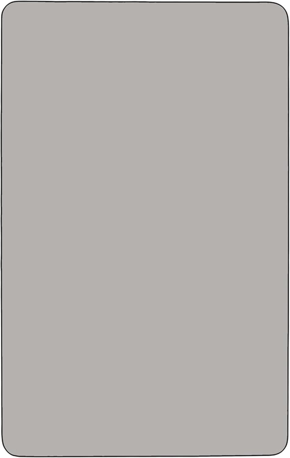 image:imageFlash Furniture Mobile 24W x 48L Rectangular Grey HP Laminate Activity Table Height Adjustable Short LegsGrey